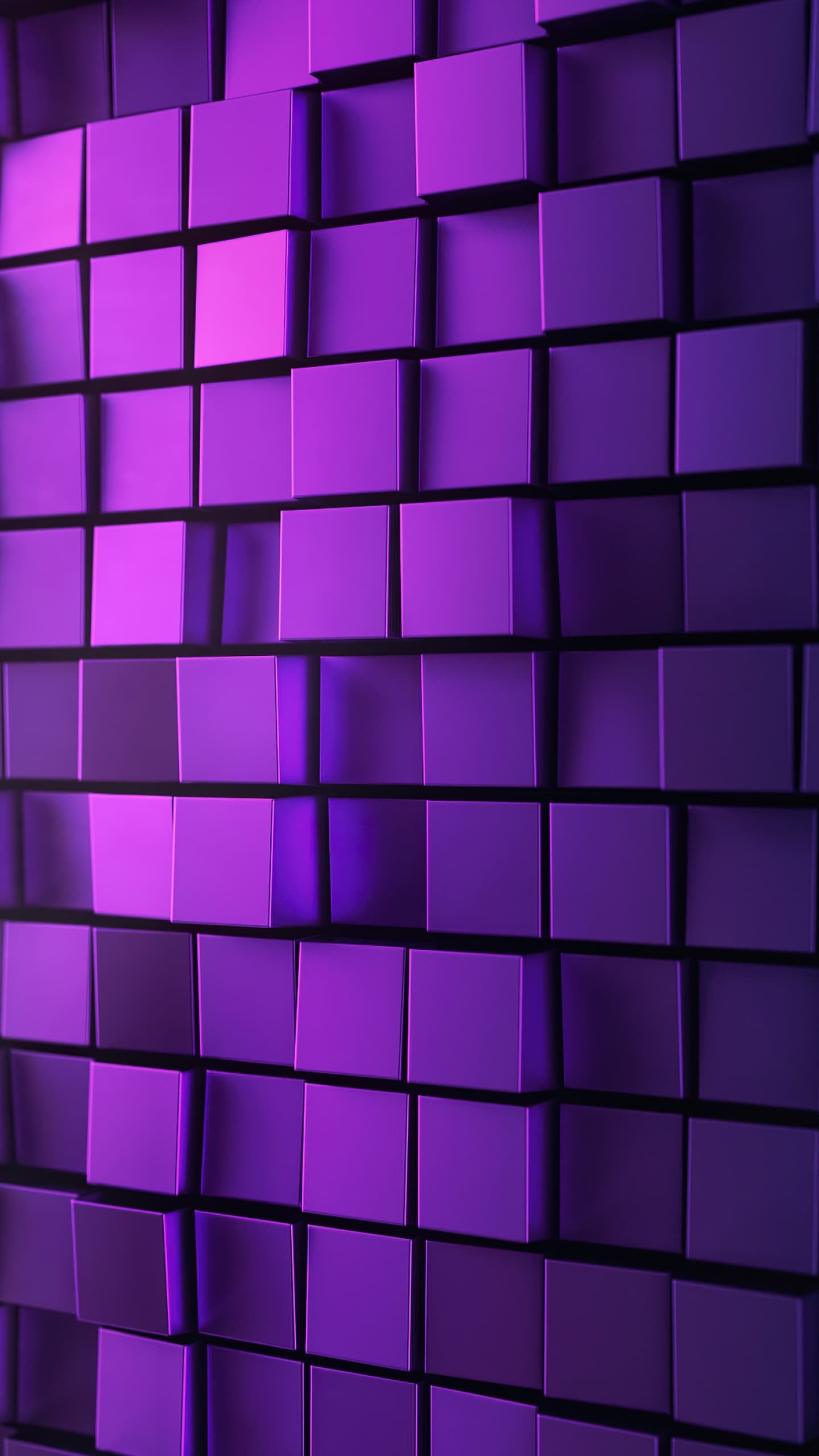 3d Background Squares Purple Light Metal Aesthetic x