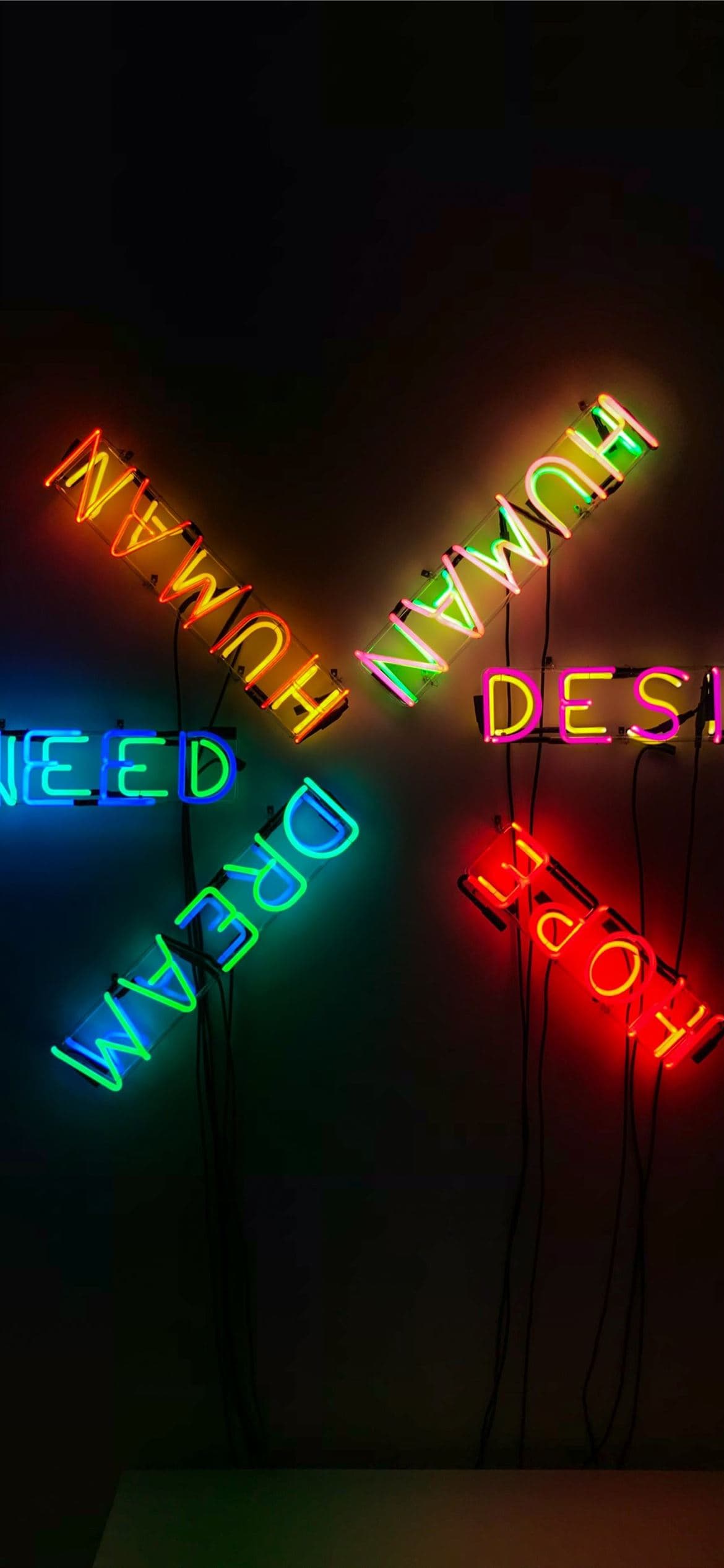 Human Desire Hope Need And Dream Neon Light Signag Iphone 13 Pro