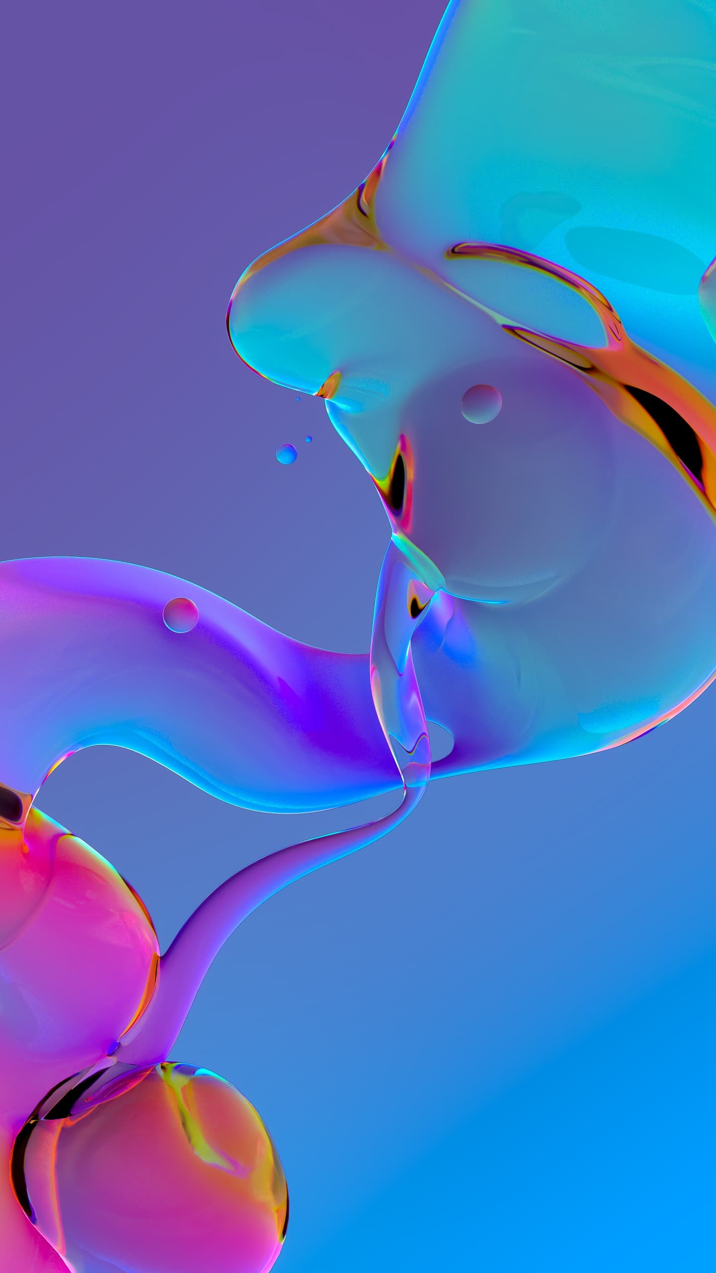 Fluidic Glossy Gradient Background Blue Background x