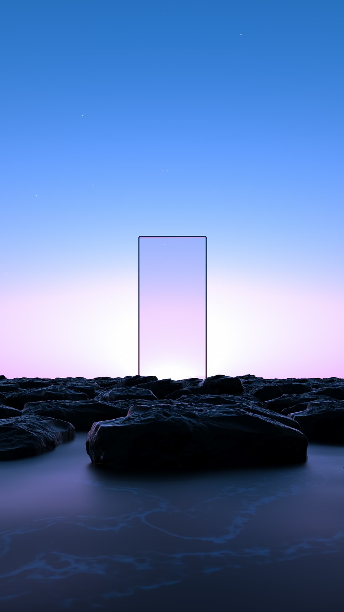 Glass Clear Sky Transparent Blue Sky Pink Rocks x