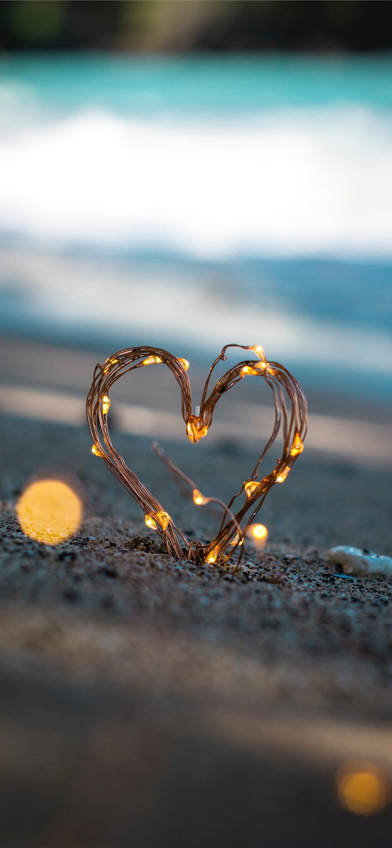 Macro Photography Of Heart Shape Sand Decor
