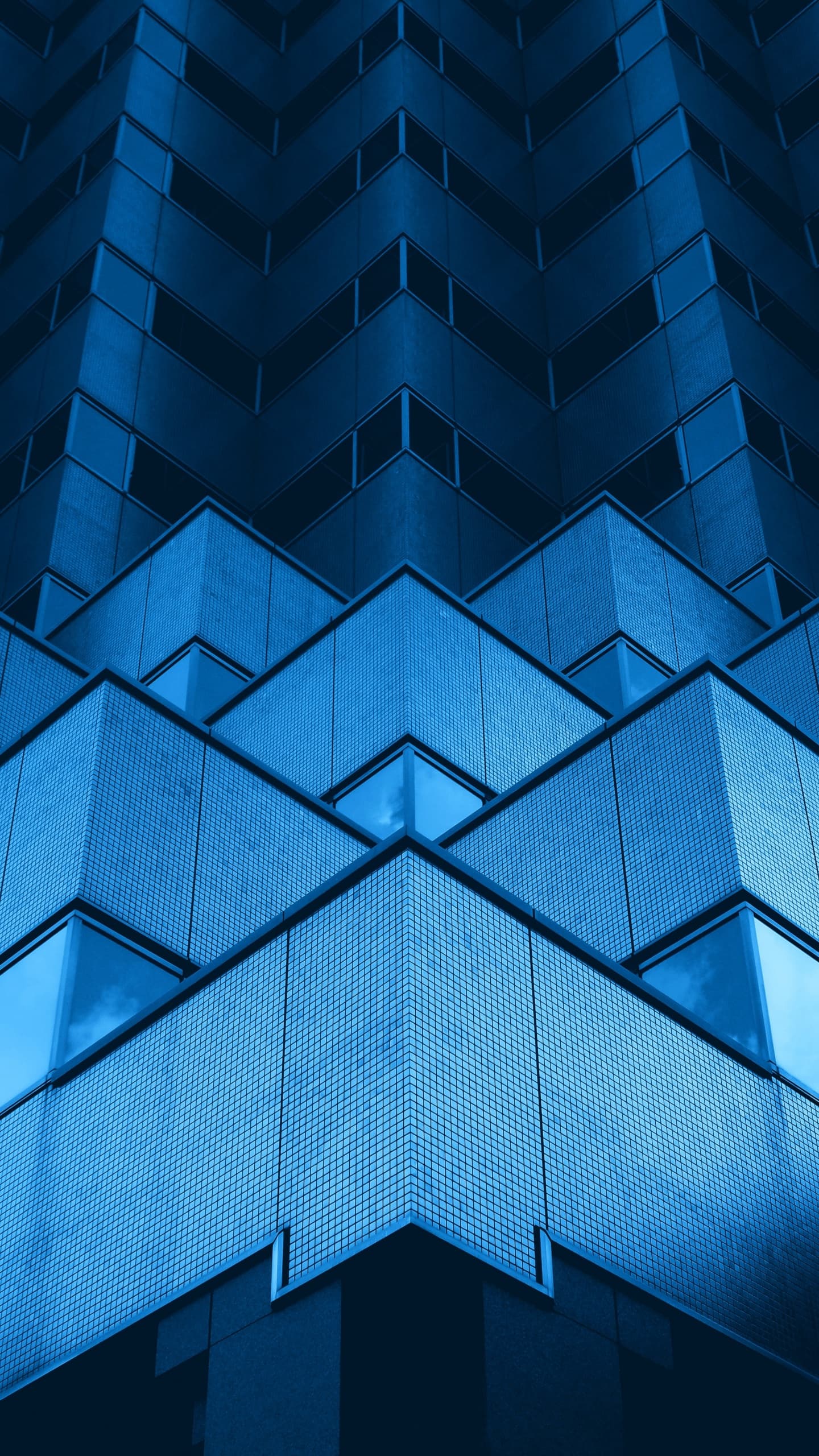 Modern Architecture Building Office Geometric Blue x