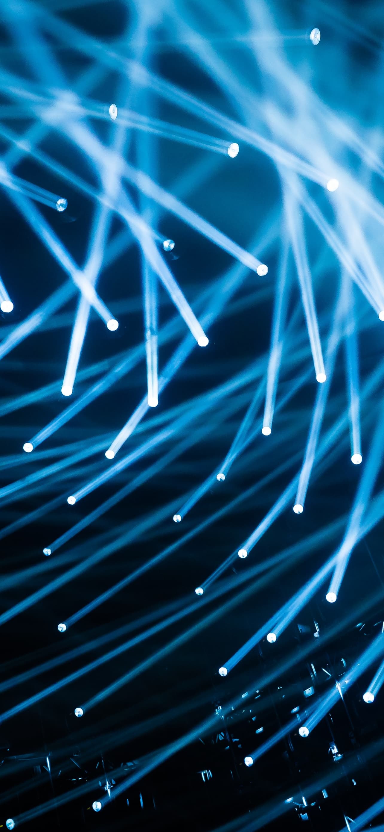 Spot Lights Blue Dark Background Indoor 5k x