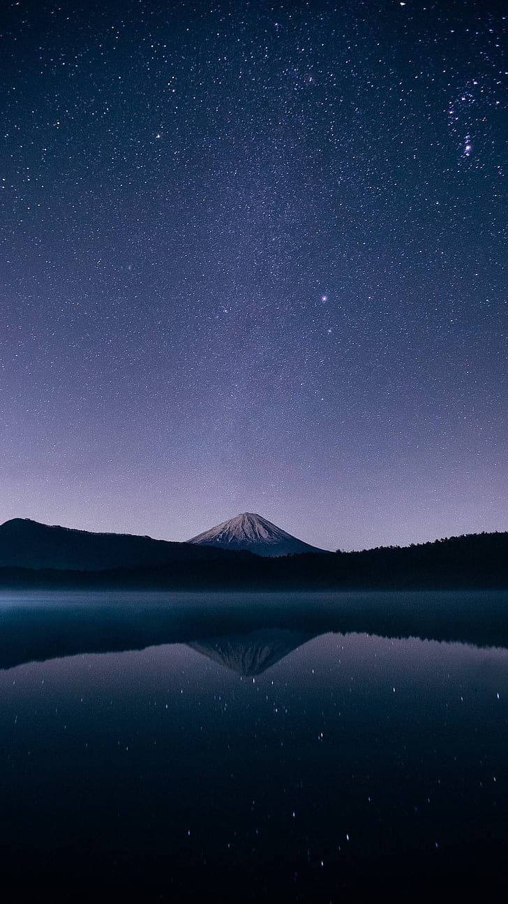 Vertical Stars Dark Sky Wallpaper Preview