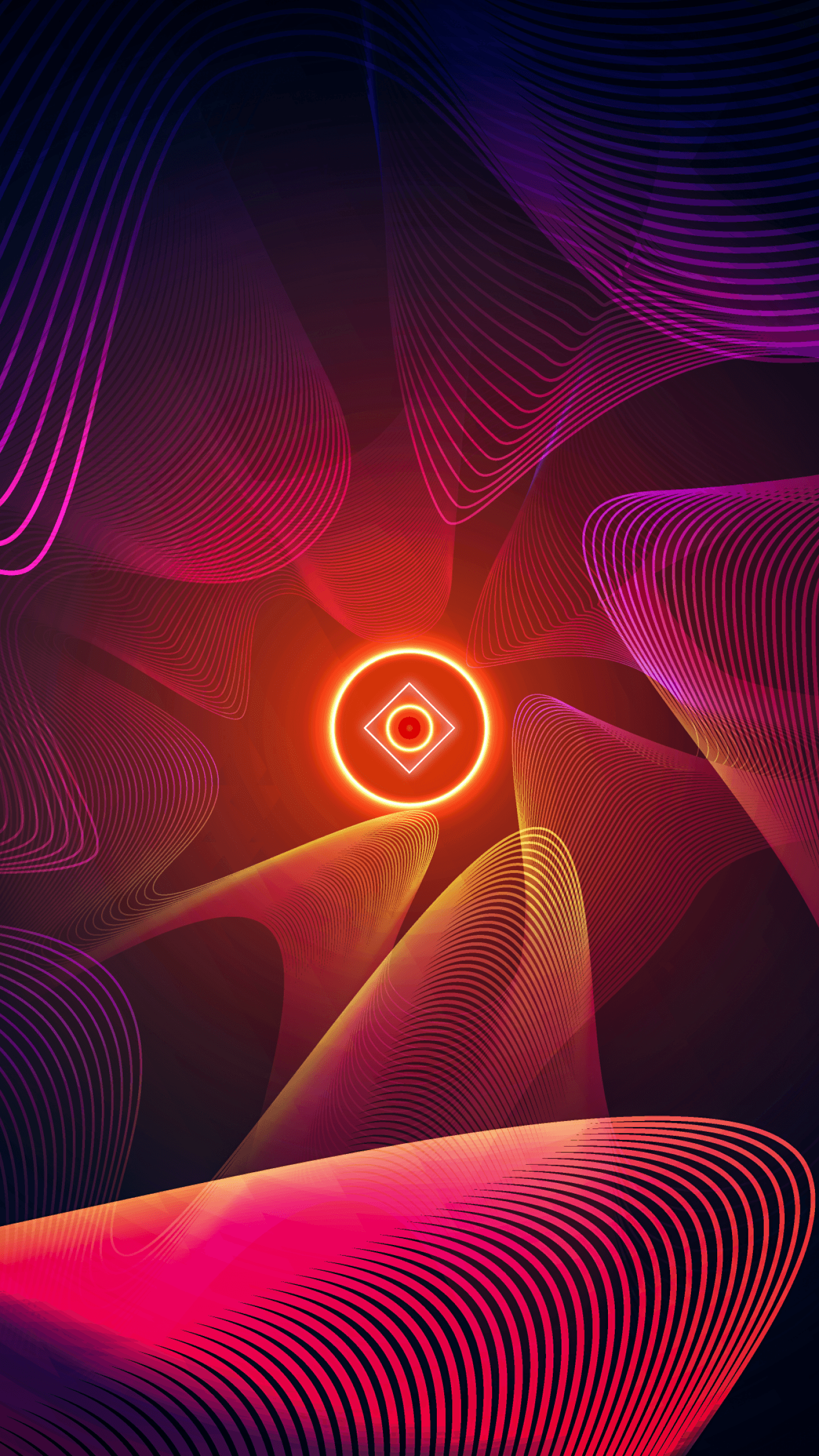 Waves Colorful Background Power Energy Neon x