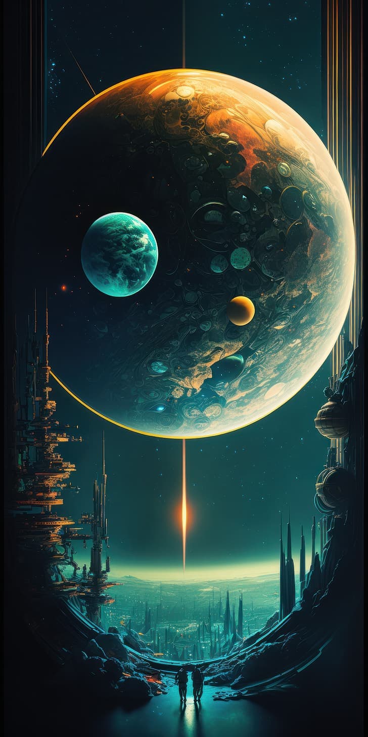 Ai Art Vertical Portrait Display Illustration Science Fiction Hd Wallpaper Preview - free HD phone wallpaper for iPhone and Android, 1284x2778