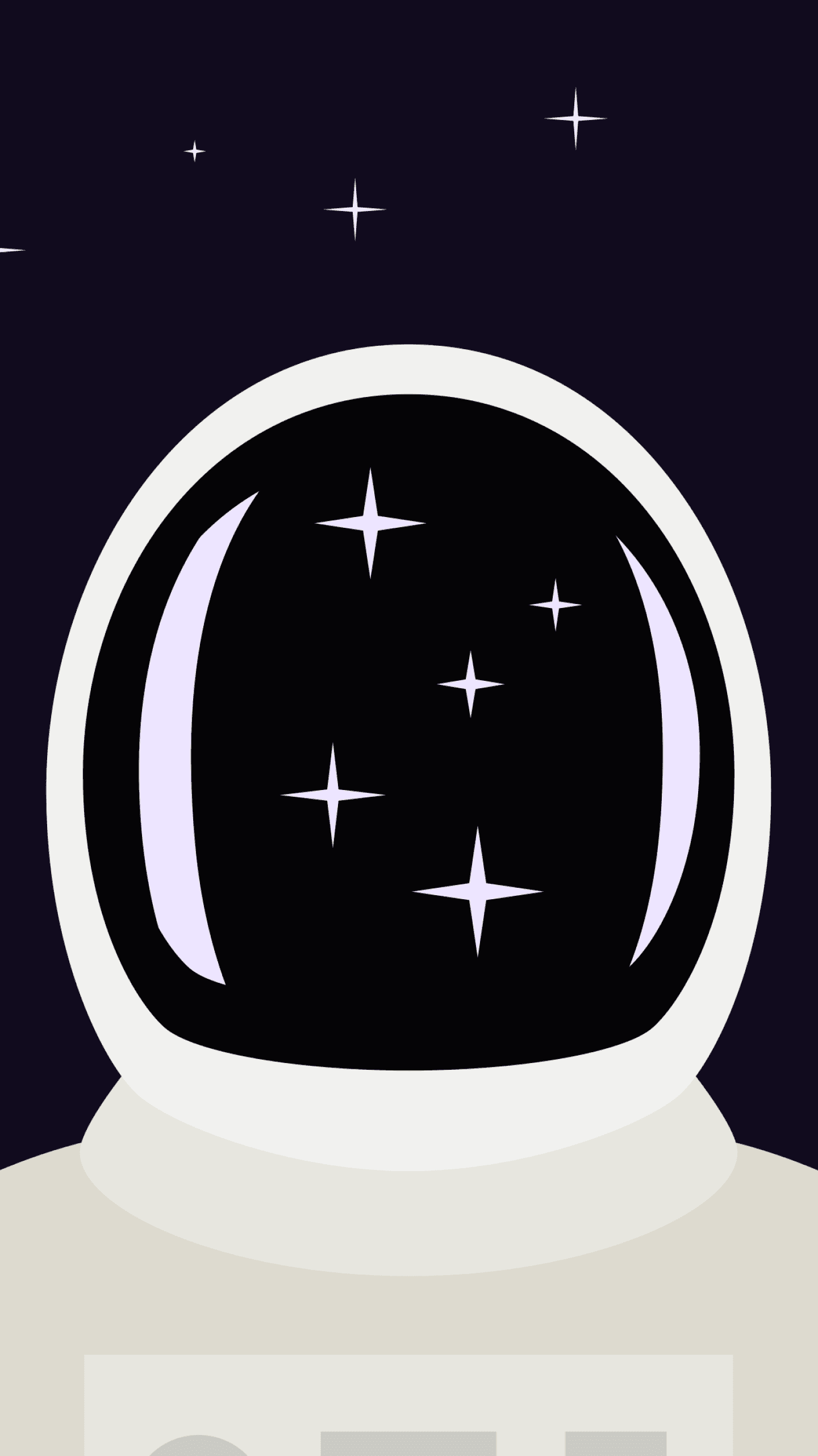 Astronaut Spaceman Suit Digital Art Purple Background Stars x - free HD phone wallpaper for iPhone and Android, 1284x2778