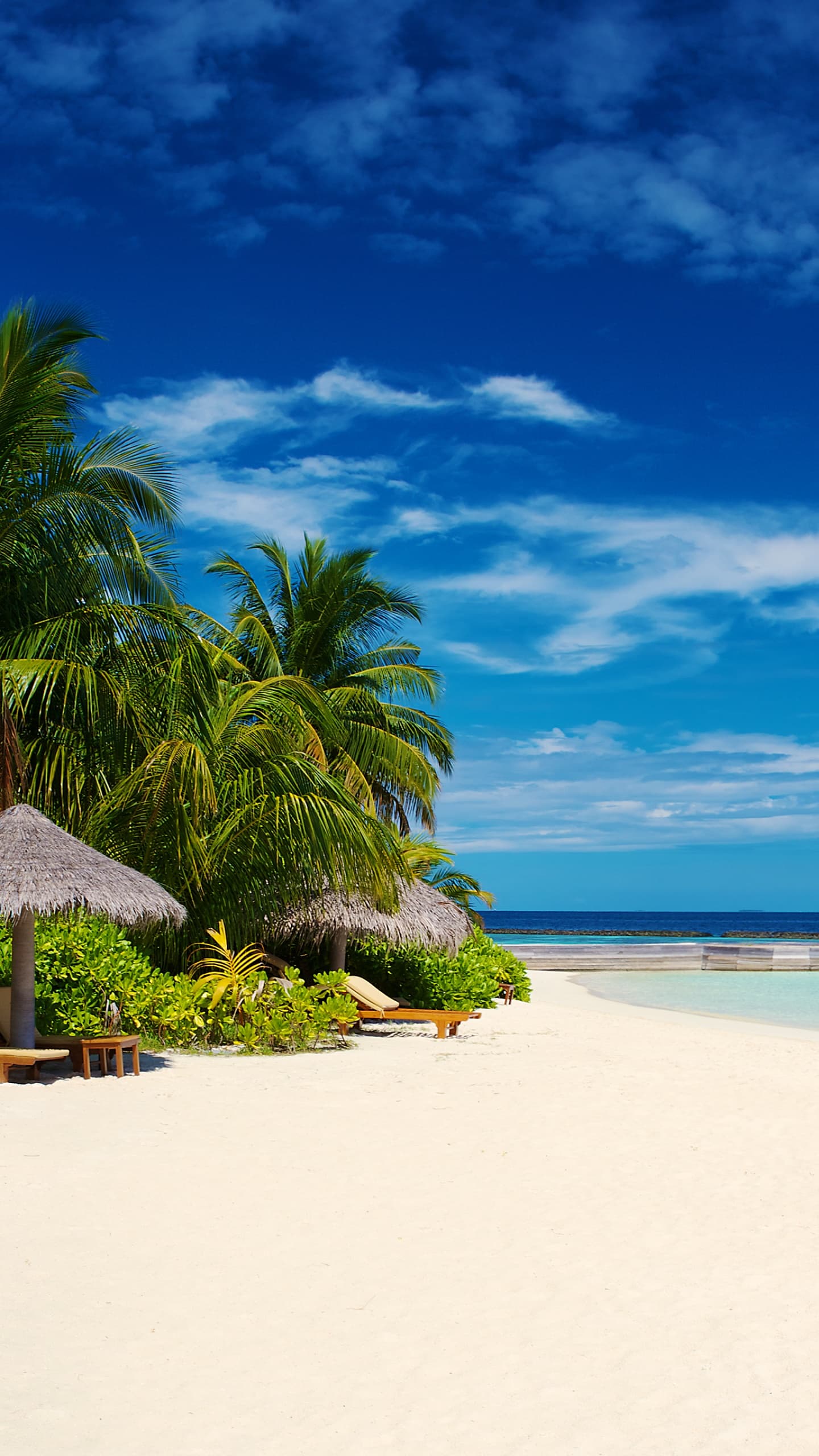 Baros Maldives Island Seascape Tropical Beach Blue Sky x