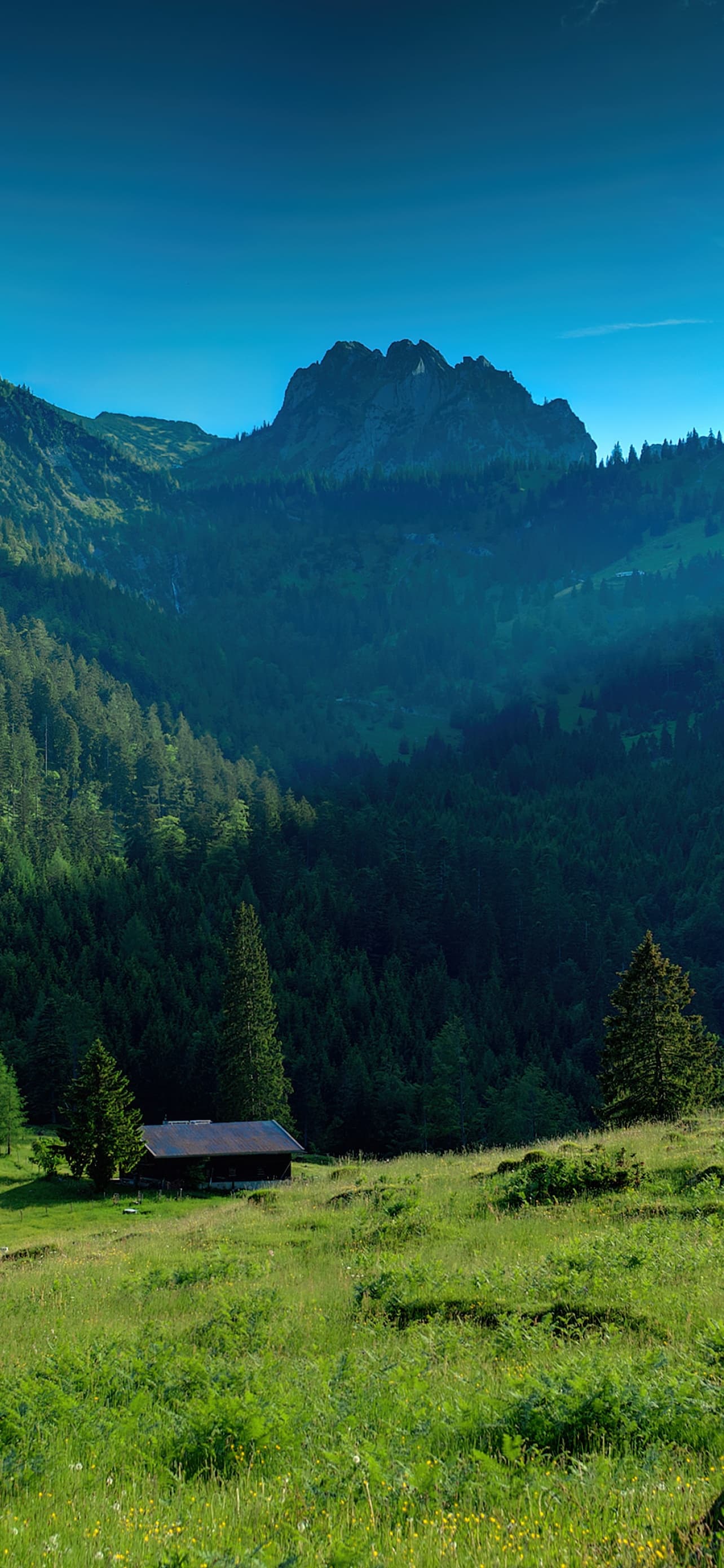 Bavarian Alps Mountains Sunny Day Landscape Countryside x