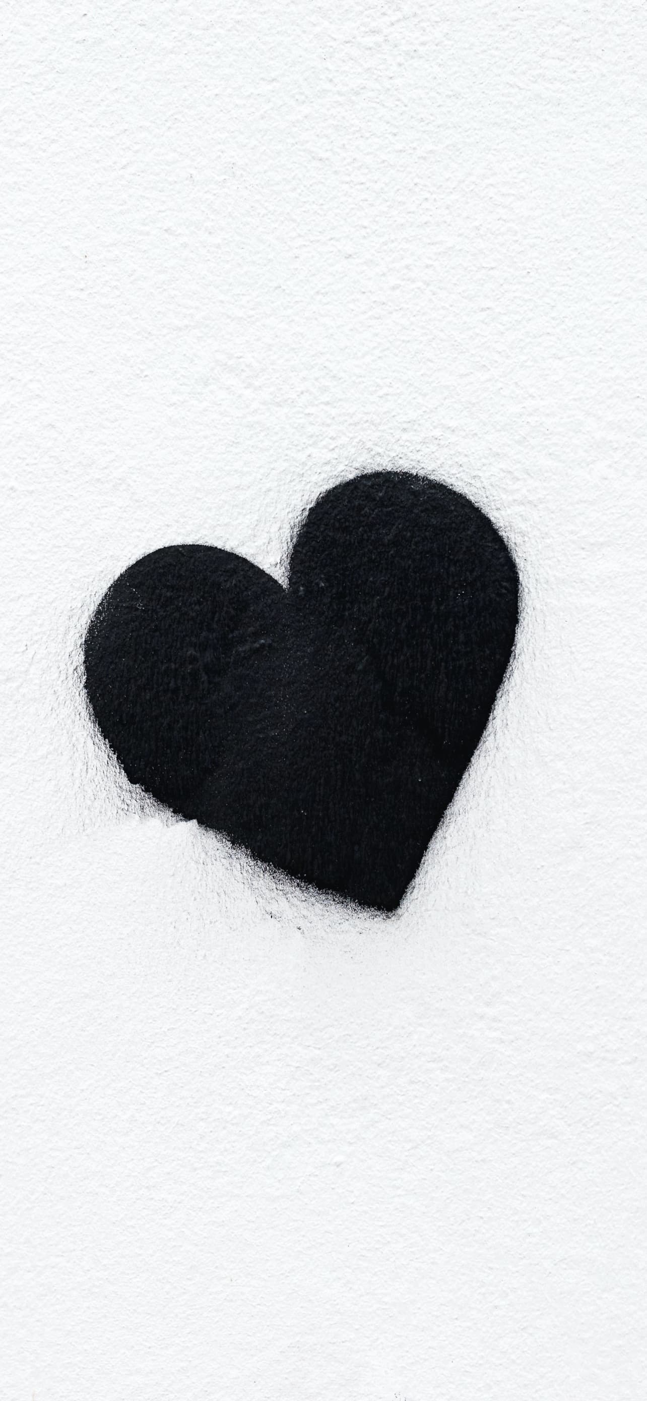 Black Heart Love Heart White Background Monochrome 5k x