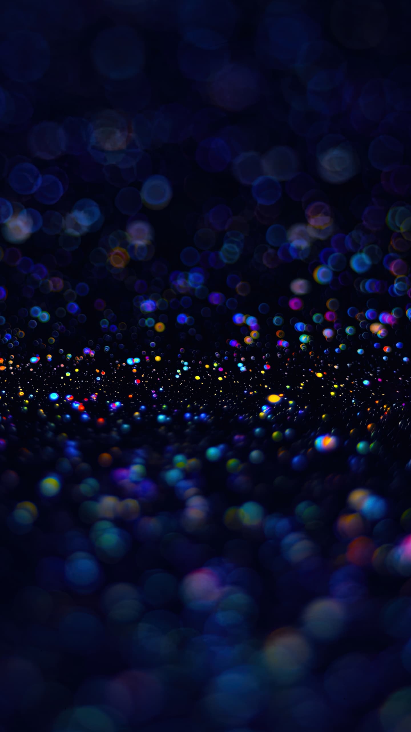 Bokeh Macro Dark Background Glitter Bubbles Colorful Blue x - free HD phone wallpaper for iPhone and Android, 1284x2778