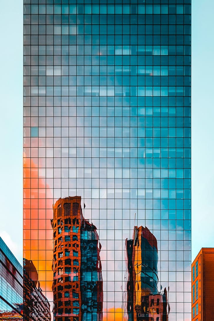 Building Architecture Reflection Urban Sunset Hd Wallpaper Preview