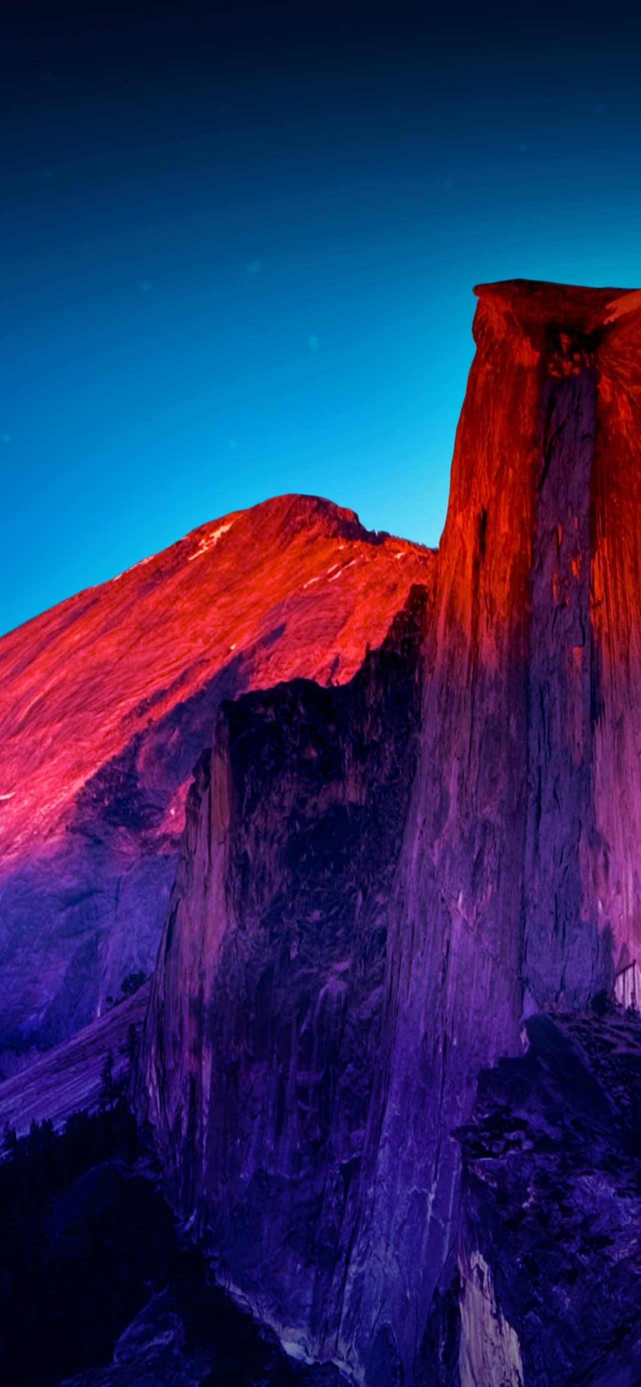 Glacier Point Yosemite Valley National Park Colorful x - free HD phone wallpaper for iPhone and Android, 1284x2778