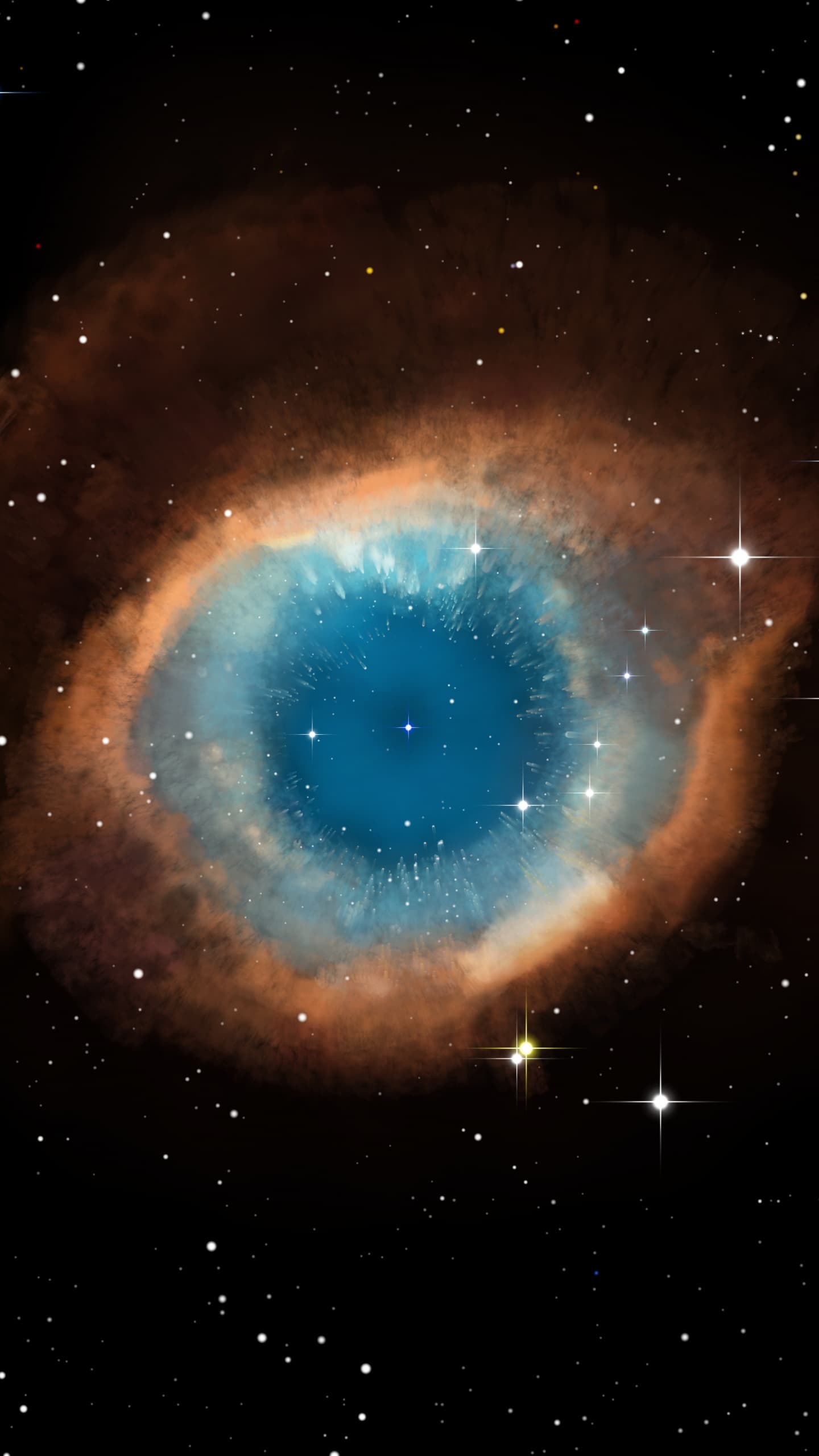 Helix Nebula Dark Background Constellation Galaxy Astronomy x