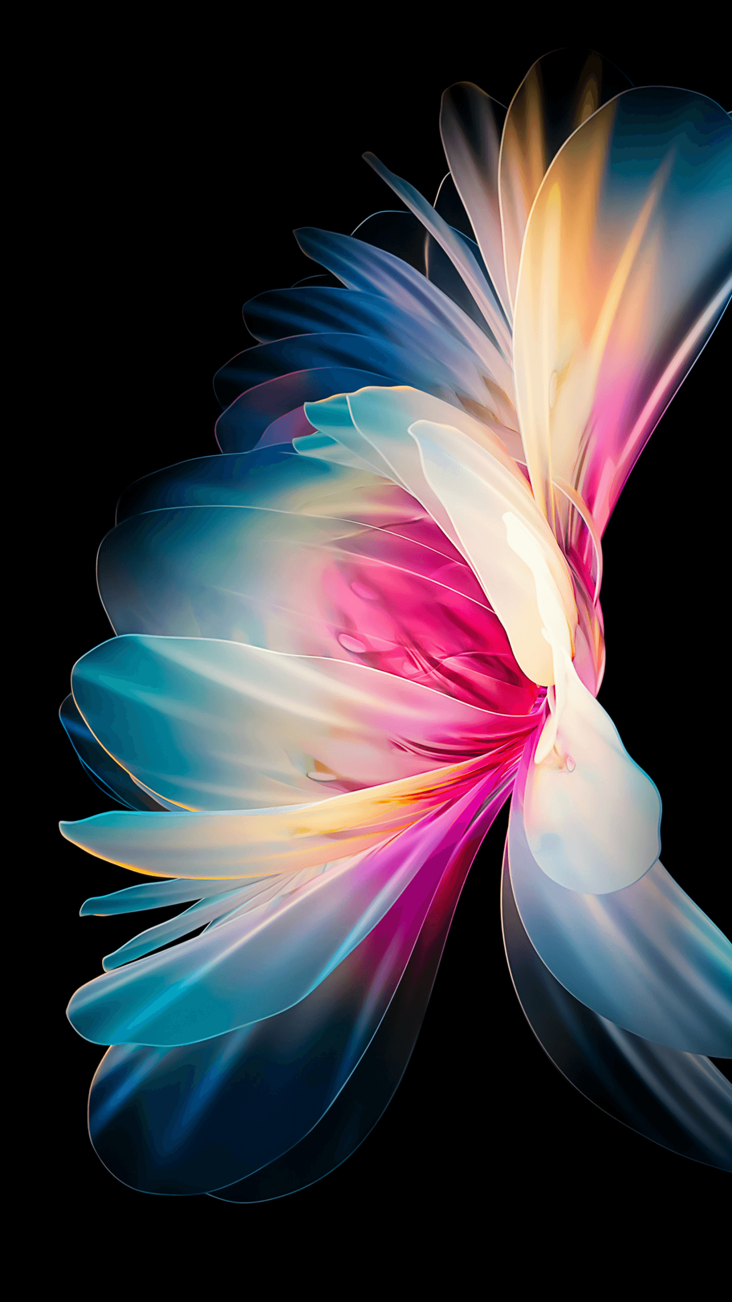 Huawei P50 Pocket Stock Girly Backgrounds Black Background x