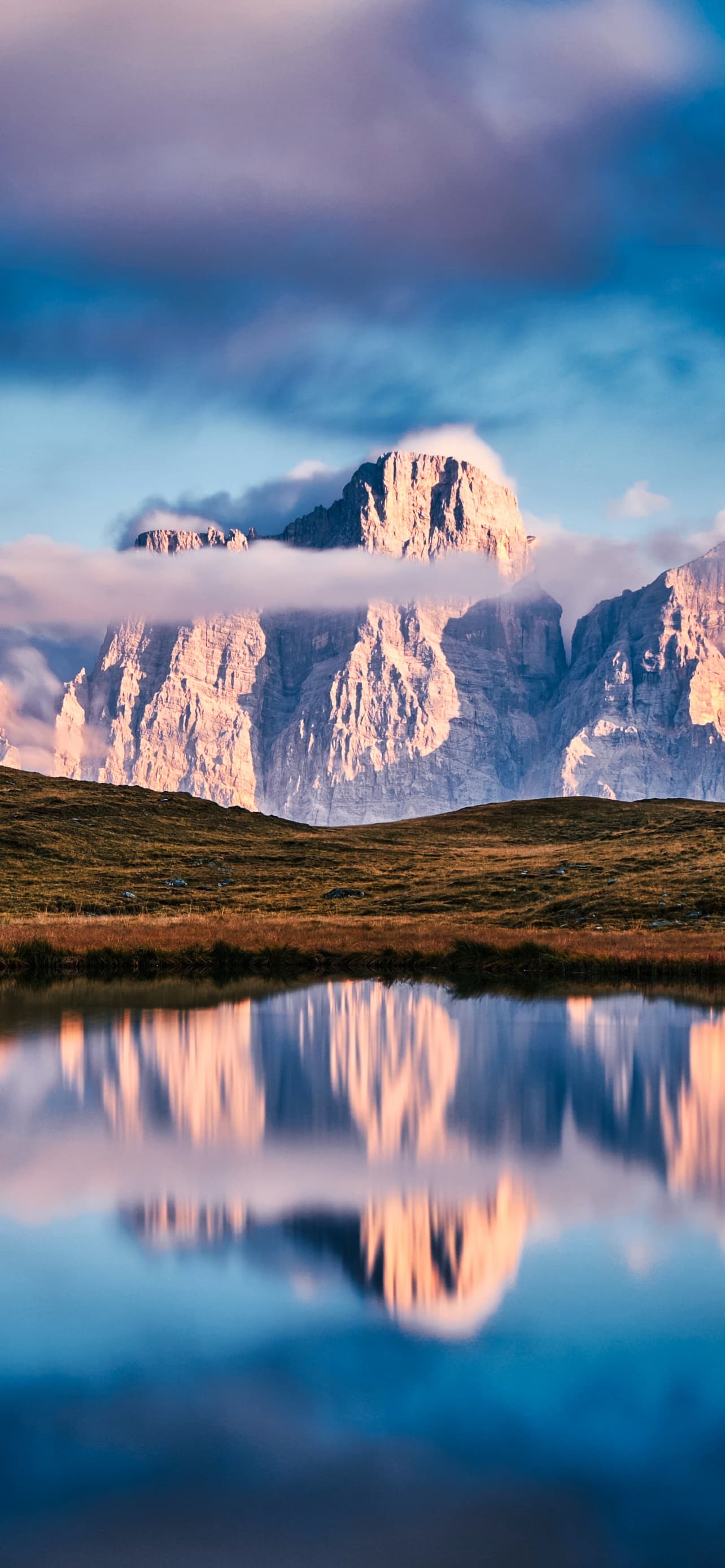 Lago Delle Baste Lake Mountains Landscape Reflection Italy x