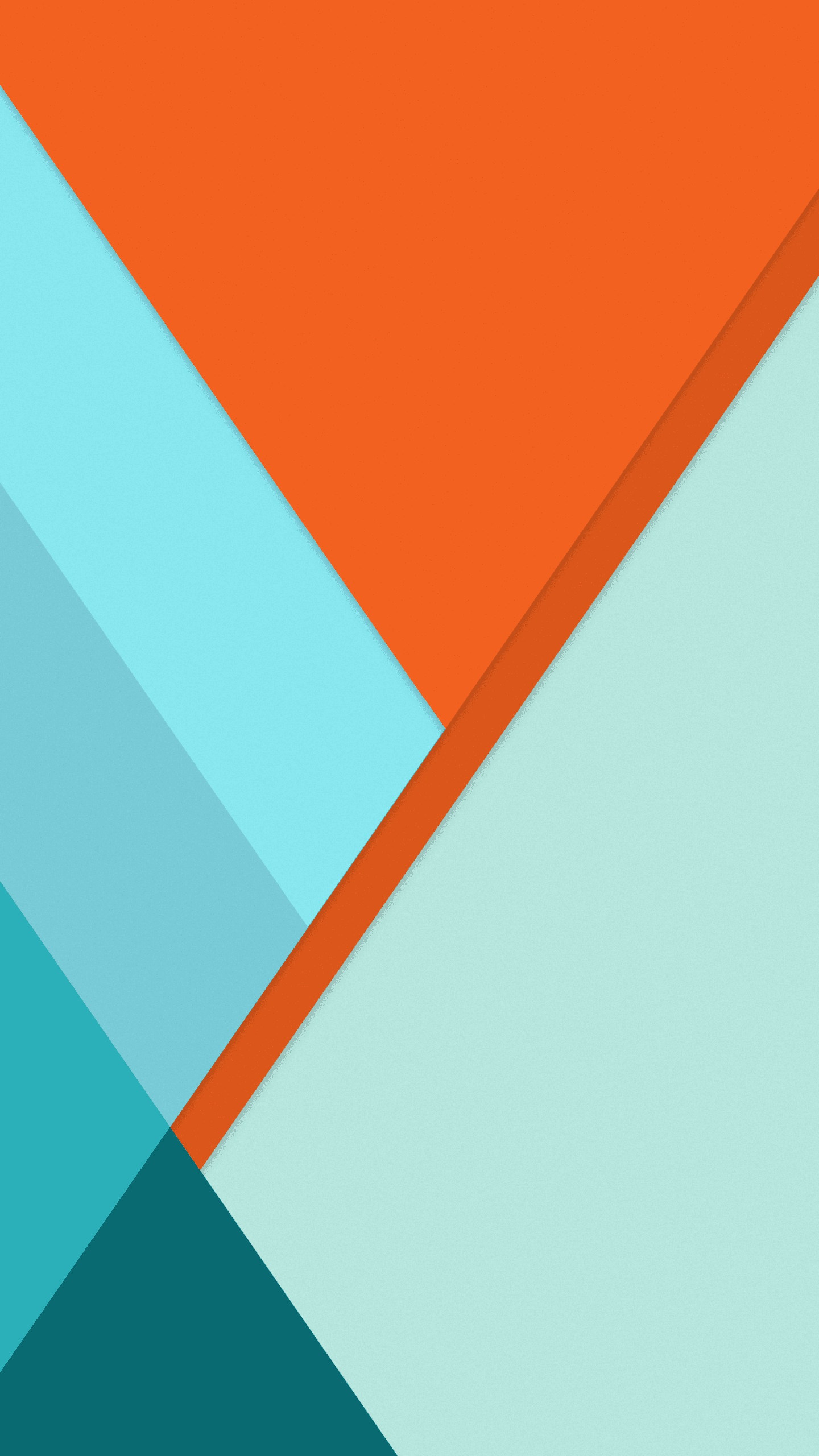 Material Design Minimalist Orange Stripes Blue Flat x