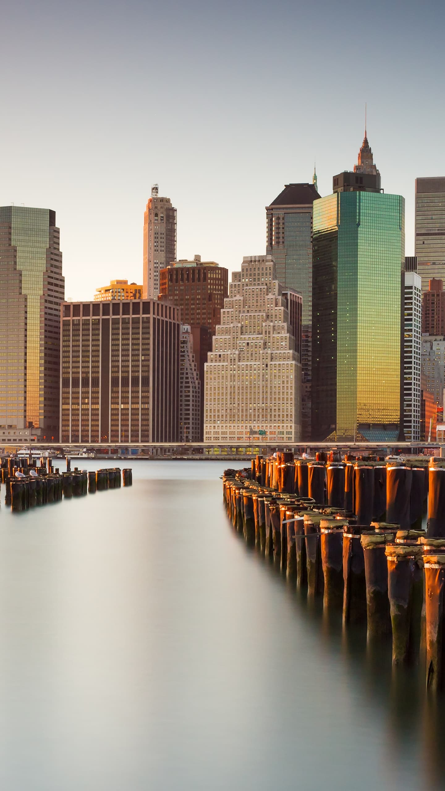 New York City Skyline Skyscrapers Cityscape Sunset Evening x 35