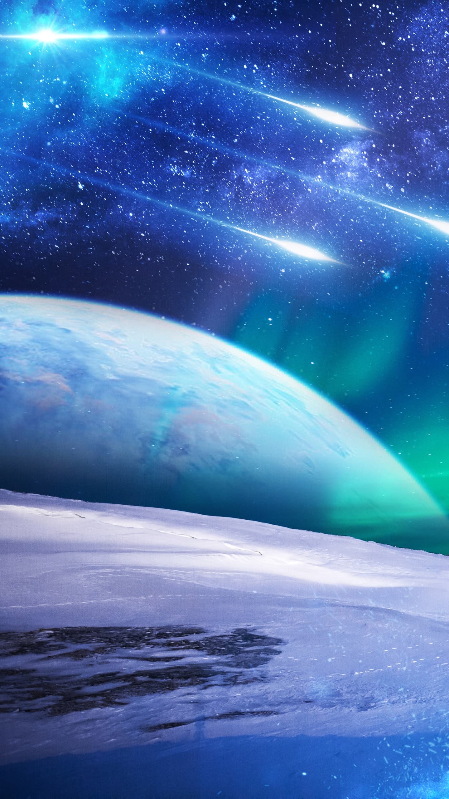 Northern Lights Aurora Sky Iceland Frozen Winter Cold 5k x - free HD phone wallpaper for iPhone and Android, 1284x2778