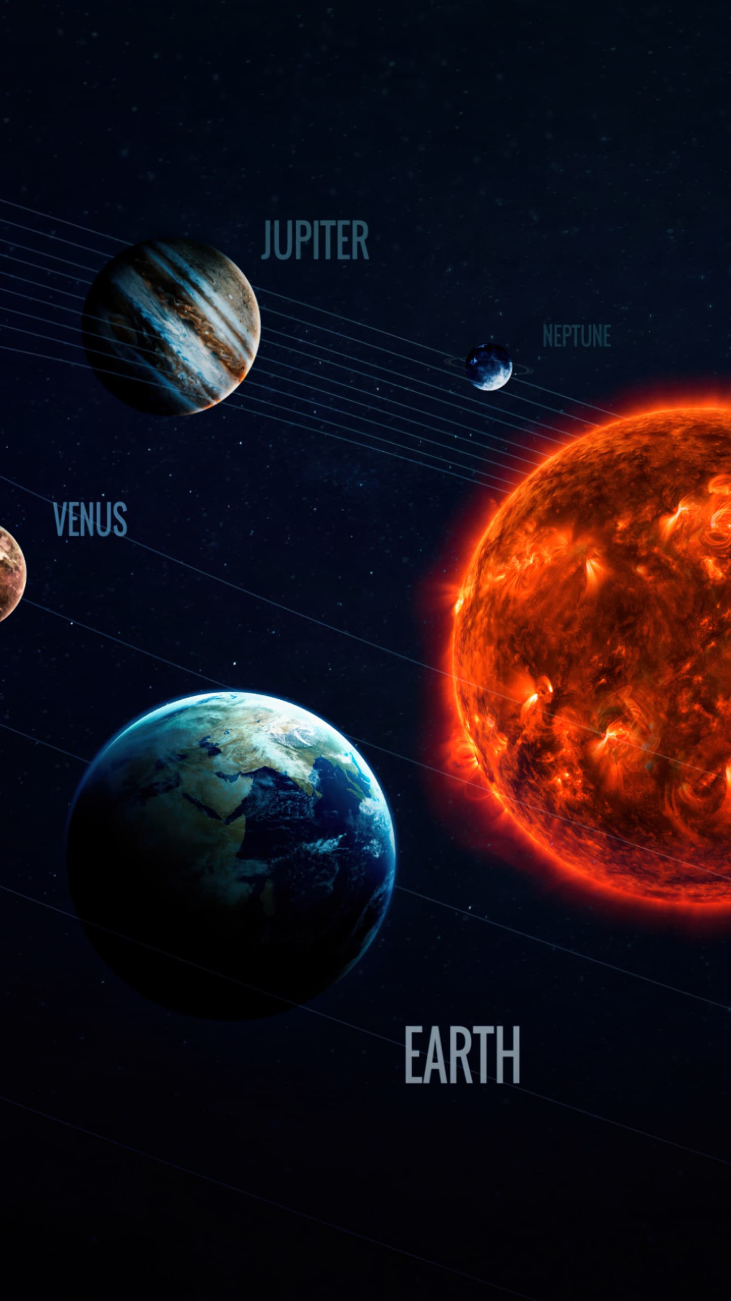 Solar System Planets Sun Mercury Venus Earth Mars Jupiter x