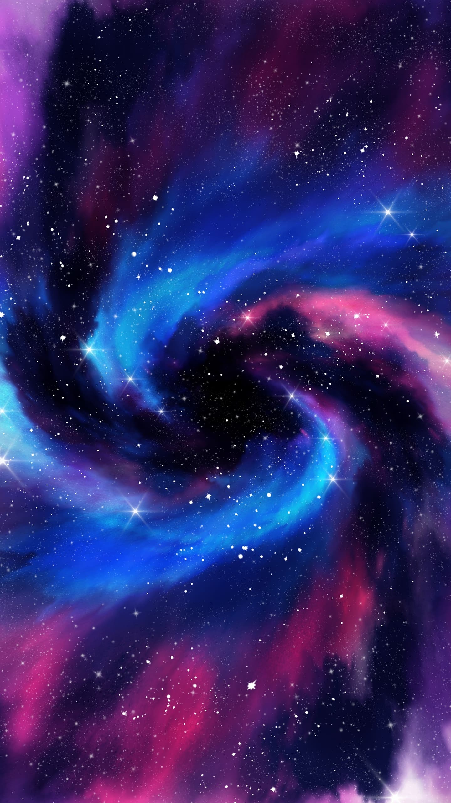 Spiral Galaxy Milky Way Stars Deep Space Colorful Astronomy x - free HD phone wallpaper for iPhone and Android, 1284x2778