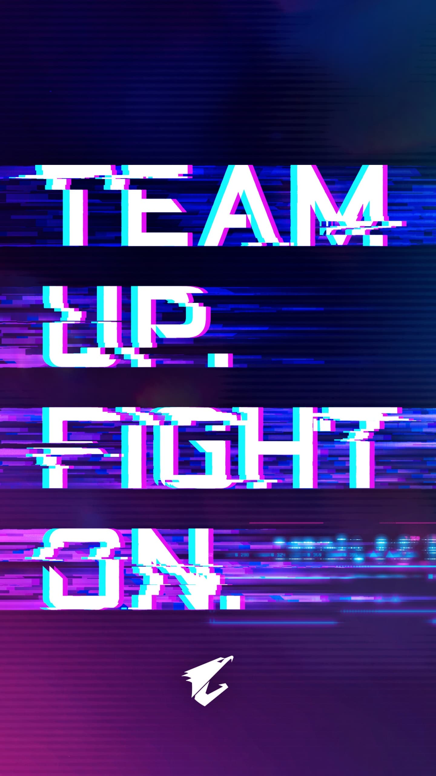 Team Up Fight On Gigabyte Aorus Gaming Cyberpunk Typography x