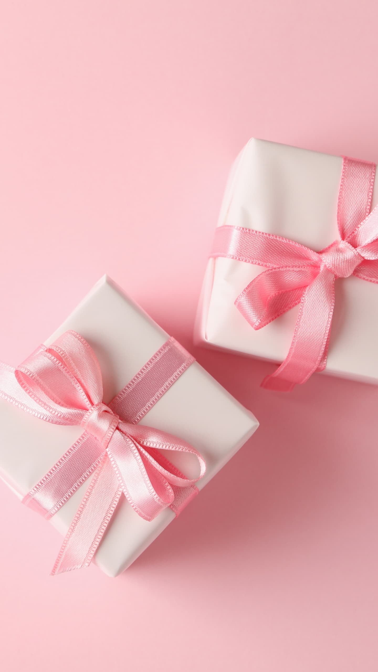Womens Day March 8th Gifts Gift Boxes Peach Background 5k x - free HD phone wallpaper for iPhone and Android, 1284x2778