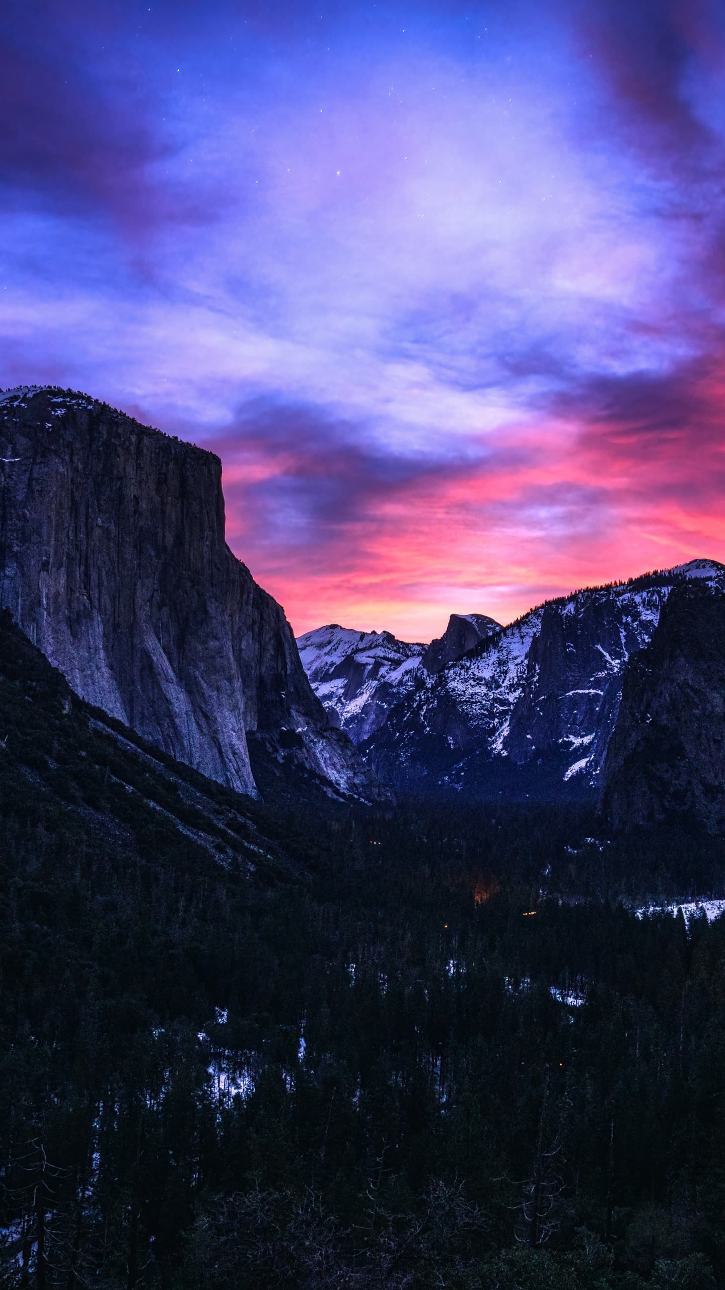 Yosemite National Park Sunrise Tunnel View Beautiful Sky x